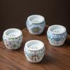 Jarra de Porcelana Azul y Blanca Jian Shui con Patrón de Loto para Residuos de Té, Recipiente de Agua para el Hogar, Jarra de Aguas Residuales, Tarro de Almacenamiento, Accesorios para Juego de Té Kung Fu