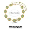 Cadena de cintura metálica estilo bohemio transfronteriza, cadena para el ombligo, cadena corporal vintage de turquesa, cinturón - disponible para venta al por mayor