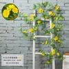 Enredaderas de Flores Artificiales, Plantas Verdes de Plástico para Decoración de Techo, Envoltura de Tuberías de Aire Acondicionado y Drenaje para Sala de Estar, Hecho a Medida