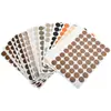 Pegatinas de Anillo para Muebles con Adhesivo Autoadhesivo Cubierta Decorativa Tres en Uno Pegatinas para Agujeros de Tornillo de PVC Pegatinas de Grano de Madera