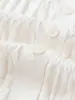 2026 Estilo Europeo y Americano Ajuste Delgado Primavera y Otoño Nuevo Blanco Cuello Redondo Manga Larga Casual Tejido de Panal Cardigan Superior