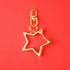 Estrela de Cinco Pontas Acessórios de Joalheria DIY Metal Pingente de Chaveiro Pronto Atacado Criativo Liga Formato Especial Fivela de Mola