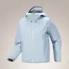Chaqueta modelo CL Nueva chaqueta hardshell ligera con capucha a prueba de viento e impermeable con patrón de escamas de pez, carcasa completamente sellada para mujer
