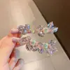 Exquisita y de Alta Gama Horquilla de Perlas de Cristal para Mujer, Versátil y Súper de Hada Pinza Lateral, Pinza para Flequillo