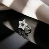 Aro de Nariz Europeo y Americano Sin Perforación, Clip de Nariz en Forma de U de Cobre Simple con Circonita Incrustada Mariposa Flor, Joyería de Nariz Moderna y Genial