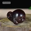 Sándalo Verde Tallado Colgante Pequeño de Leopardo Rico para Noche Colgante de Palo de Rosa Sello Pequeño de Sándalo Llavero Accesorios para Teléfono Móvil