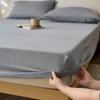 Lençol de Baixo Ajustável de Fio Enrugado de Algodão Puro Peça Única Protetor de Colchão Simmons Capa de Cama de Algodão Puro Modelo Novo 2024 para Todas as Estações
