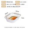 Caja de hojalata desechable de aluminio para barbacoa comercial, papel especial con tapa, embalaje para llevar, rectangular, gruesa, para comida y comedor.