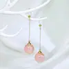 Brincos de Pérola de Sereia Coloridos da Moda Exquisitos Versáteis Design Simples Brincos Longos de Pérola de Alta Qualidade