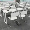 Mesa de entrenamiento para instituciones educativas, mesa de conferencias, mesa de manicura, set de escritorio para clases de tutoría para estudiantes de primaria y secundaria, mesa de conferencias larga