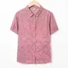 Nova Camisa de Algodão Puro de Manga Curta para o Verão 2026 da Mamãe, Roupas Casuais Novas para Mulheres de Meia-Idade e Idosas, Tops Estilosos para Senhoras Idosas