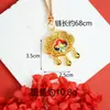 Colar Dourado de Areia Vietnamita com Tendência Nacional Flor de Lótus Esmaltada Vazada Pingente de Franja Joias Estilo Palácio Fabricante