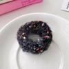 Anillo para el pelo de color felpa Intestino Grueso Cuerda para la Cabeza de Otoño e Invierno Cola de Caballo Alta Cabeza de Bola Cuerda para Atar el Pelo Banda de Goma Sin Daño al Cabello Mujeres Atar la Cabeza