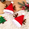 Sombrero de Navidad de asta de alce Sombrero para gato mascota Decoraciones de escena navideña Sombrero para perro de Navidad Pequeños regalos de Navidad