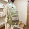 Mochila Estilo Universitario Ins Coreano y Japonés Color de Contraste Linda Estudiantes de Secundaria Grado 3 a 6 Ruiying Clase Pequeña Fresca Femenina