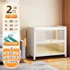 Estante de Livros com Porta de Vidro de Aço para Casa à Prova de Poeira Estante para Livros Infantis Gabinete de Exibição de Figuras de Espaço com Luz Gabinete Ita Gabinete de Lata
