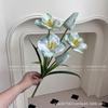 Floração Total Flor Grande Tulipa Giratória Decoração Suave para Casa Projeto Flor Artificial Nórdica Conjunto de Casamento Flor Falsa