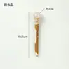 Pluma de Piedra Cruda de Cristal Natural, Bolígrafo, Pluma Mágica de Madera Maciza, Báculo Mágico de Cristal Retro Creativo, Pluma Mágica Europea y Americana