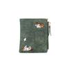 2021 Nueva Cartera para Mujer Corta Estilo Estudiante Coreano Linda a la Moda Simple Estilo Mori Ultradelgada Plegable Bolsa para Tarjetas