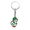 Centenas de St. Pingentes de Chaveiro Dia de São Patrício, Decorações de Chaveiro Chapéu Verde DIY de Borracha Macia em PVC, Itens de Presente