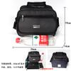 Kit de herramientas de tela Oxford engrosada, billetera multicapa, bolso de negocios, bolsa de carga para puesto, bolso de hombro único portátil universal, bolso cruzado