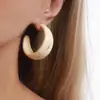 E14418 Pendientes de Aro de Resina Acrílica Estilo Retro Francés para Mujer, Sencillos, Modernos, Versátiles, Elegantes y Únicos