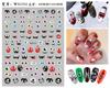 Etiquetas Engomadas para Uñas de Acción de Gracias Halloween Comercio Electrónico Transfronterizo Manicura Wan Hoja de Arce Etiquetas Engomadas para Uñas de Halloween Wg346-360