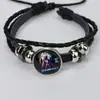 Pulseira Luminosa das Doze Constelações da Amazon Multicamadas Trançada de Couro Bovino Personalizada Simples Pulseira de Couro para Casal Criativa