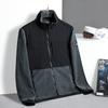 Otoño e Invierno nuevo cárdigan forrado de polar abrigo cuello alto ropa de trabajo chaqueta forrada de polar abrigo cálido de alta calidad logo