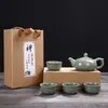 Directo de fábrica Ge Yao Ru horno caja de regalo juego de té actividades de empresa con regalo manual reunión anual con logotipo de regalo