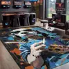 Alfombra cool estilo americano transfronteriza Temu para salas de juegos, alfombra decorativa grande resistente a la suciedad para sala de estar, sofá, alfombra resistente al desgaste de cobertura total