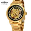 Nuevo Ganador Estilo Europeo y Americano Moda Masculina Casual Hueco Movimiento Mecánico Reloj Mecánico Automático Venta al por Mayor