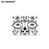 Venta caliente transfronteriza europea y americana, pegatinas de tatuajes faciales divertidas de Halloween, pegatinas de tatuajes de caras muertas de mascarada