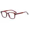 Óculos de Armação Quadrada Simples Retro Nova Moda Lentes Transparentes Óculos Clássicos Versáteis para Exterior Street Shoot Armação Tendência 89324