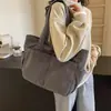Bolso bandolera casual transfronterizo Bolso de lona japonés de gran capacidad nuevo simple tote de mano para ir al trabajo bolso de hombro