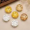 Horquilla de Paso y Agitación Estilo Antiguo DIY Materiales para Tocados de Novia Combinación de Portaflores de Loto 3D Piezas de Flores Metálicas Accesorios Venta al por Mayor