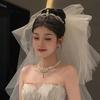 Nueva corona para la cabeza, tocado de novia, perla, sencilla, princesa, corona de cumpleaños, moda, elegante, foto, vestido de novia, accesorios