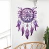 Nuevo FX-E313 morado soñado atrapasueños pluma dormitorio sala de estar embellecimiento del hogar pegatina de pared al por mayor autoadhesiva