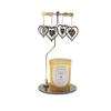Set de Velas Navideñas con Aroma a Oro y Disco Delgado en Stock del Fabricante con Candelabro de Linterna Giratoria, Regalo Festivo para el Hogar