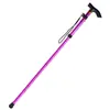 Bastón plegable de aleación de aluminio de cinco secciones, 9 colores, Bastón para senderismo al aire libre, Bastón antideslizante para ancianos, Bastón portátil con mango curvo, Venta al por mayor