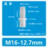 Conector de púas recto roscado M16 de plástico PP resistente a altas temperaturas y a la corrosión Accesorio de tubería recto roscado M16 Rosca externa M16