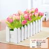 Cerca de Flores Simuladas Set de Plantas Verdes Flor Falsa Orquídea Saltarina Crisantemo Pequeña Flor Verde Rosa Diamante Decoración de Oficina Bonsái