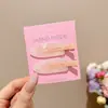 Presilha fofa de franja em desenho animado, presilha lateral de temperamento doce dopamina, nova presilha de bico de pato primavera-verão 2026, acessório de cabelo