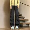 Pantalones de Trabajo Funcionales a Prueba de Viento e Impermeables para Hombre de Primavera y Otoño, Pantalones de Paracaídas Plegados para Senderismo al Aire Libre para Hombre