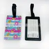 Etiqueta de equipaje de goma suave de PVC de dibujos animados, etiqueta de silicona para tarjeta de embarque y check-in, etiqueta para maleta, etiqueta para mochila escolar infantil