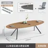 Mesa Oval Pequena Simples para Escritório Mesa de Conferência Branca Mesa de Treinamento para Negociação Bancada Sala de Reunião Mesa de Reunião