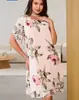 Moda Europea y Americana Elegante Vestido Redondo de Gasa Estampado Amazon 2026 Transfronterizo
