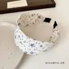 Scrunchie pequeno de tecido floral estilo coreano para mulheres, tiara de alta qualidade, presilha de cabelo de coroa alta, elástico de cabelo suave, acessório de cabelo