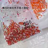 Diamantes Sueltos Ss4 Ab Rhinestones en Forma de Abanico King para Uñas, Rhinestones Super Brillantes en Forma de Abanico, Rhinestones Redondos de Vidrio Iridiscentes Aurora con Base Plana