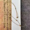 Novo Cordão para Pingente de Caroço de Azeitona Estilo Chinês, Cordão de Colar Trançado à Mão, Corrente Fina para Suéter, Cordão para Pingente de Buda de Jadeíta